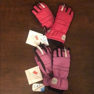 New 3M Thinsulate 4-6X Girl’s Winter Gloves